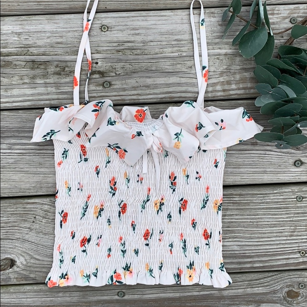 Shein Floral Crop Top
